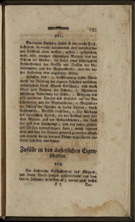 Zufälle in den äußerlichen Eigenschaften.