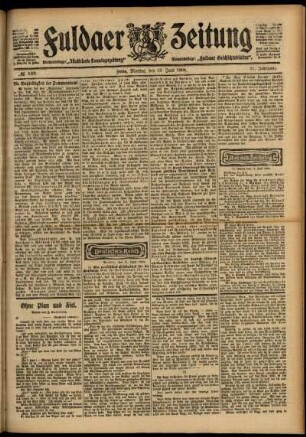 Ausgabe vom Montag, den 13. Juni 1904.