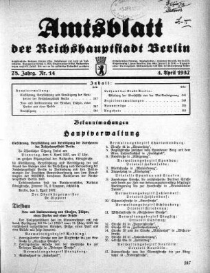 1937,14: Nr. 14, 4. April 1937