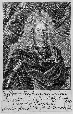 Bildnis des kursächs. Oberhofmarschalls Freiherr Woldemar von Löwendal