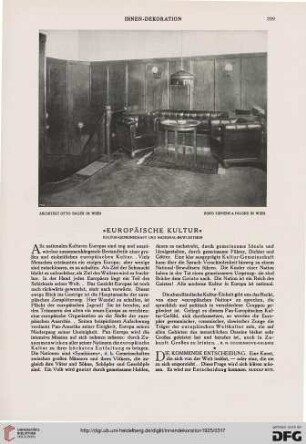 36: Europäische Kultur : Kultur-Gemeinschaft und National-Bewusstsein