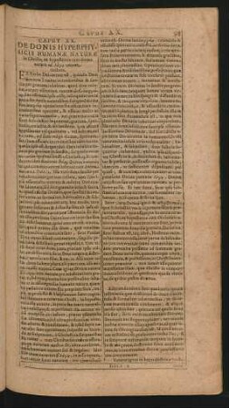 Caput XX. De Donis Hyperphysicis Humanae Naturae in Christo, ex hypostatica cum divina natura [...] unione collatis.