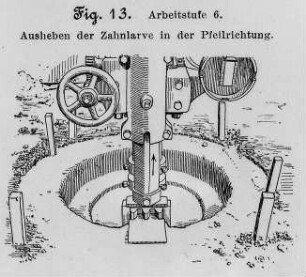 Ausheben der Zahnlarve : Technikgeschichte | Industrie und Technik | Gieserei
