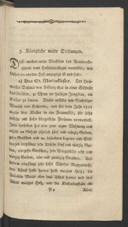 3. Königliche milde Stiftungen