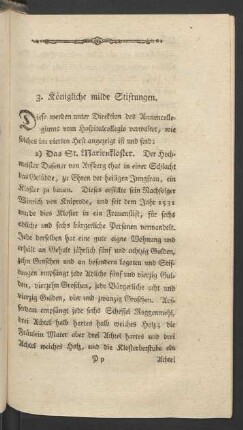 3. Königliche milde Stiftungen