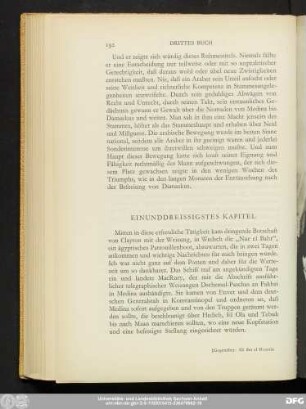 Einunddreissigstes Kapitel