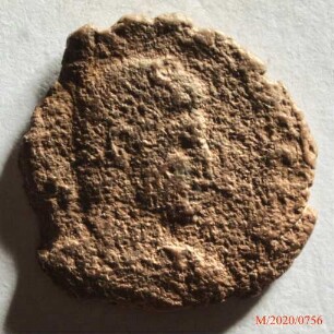 Römische Münze, Nominal Centenionalis, Prägeherr Gratian, Prägeort Arles, Original