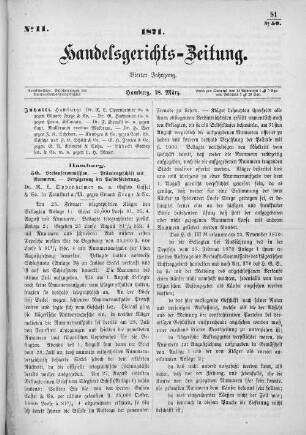 No. 11. 18. März 1871