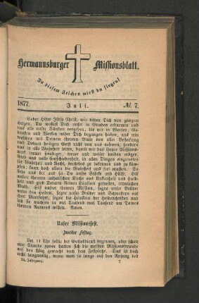 No. 7. Juli. 1877.