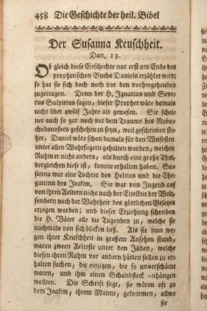 Der Susanna Keuschheit. Dan. 13.
