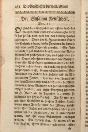 Der Susanna Keuschheit. Dan. 13.
