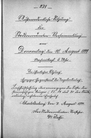 10. August 1899