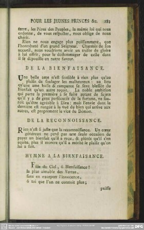 De La Bienfaisance