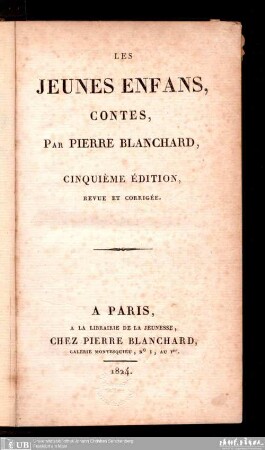 Les jeunes enfans : contes