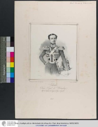 Charles / Prince Royal de Wurtemberg, Chef du Régiment des dragons de Nijni Novgorod