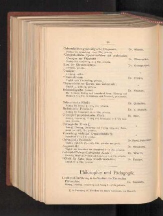 Philosophie und Pädagogik.
