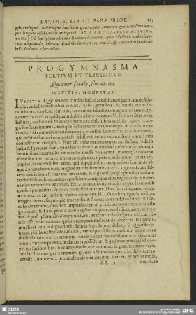 Progymnasma Tertium Et Tricesimum. Quatuor saecula, sive aetates