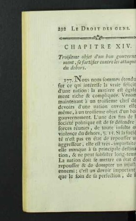 Chapitre XIV. Troisieme objet d'un bon gouvernement, se fortifier contre les attaque du dehors.