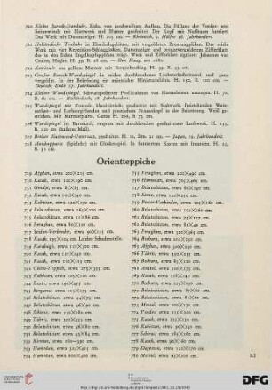 Orientteppiche (Nr. 729-808)