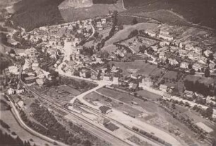 Schmiedeberg, Bahnhof, Luftbild