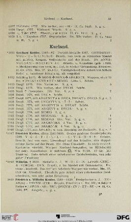 Kurland (Nr. 1031-1137)