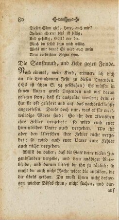 Die Sanftmuth, und Liebe gegen Feinde