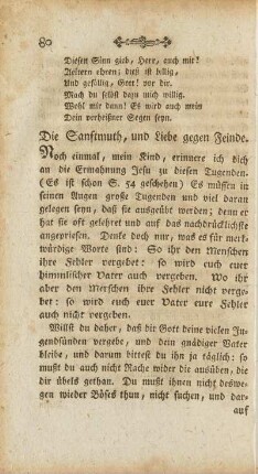 Die Sanftmuth, und Liebe gegen Feinde
