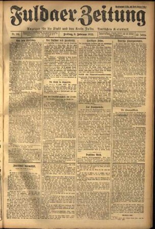 Ausgabe vom Freitag, den 06. Februar 1925.