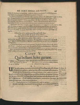 Caput V. Qui bellum licite gerant.