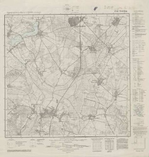 3745 (alte Nr.: 2042) Trebbin, Topographische Karte 1:25000 (4cm - Karte)
