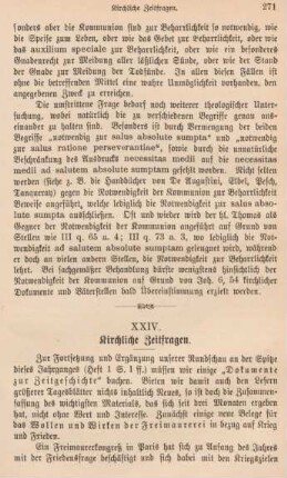 271-278 Kirchliche Zeitfragen