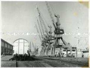 Im Rostocker Überseehafen