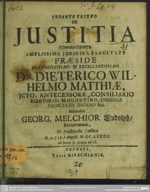 Juvante Triuno De Justitia