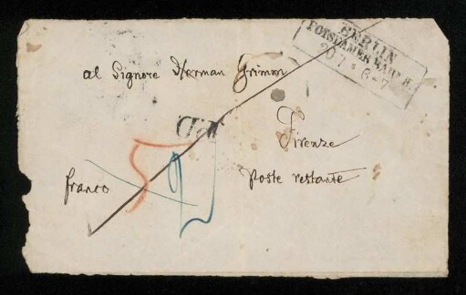 Brief von Jacob Grimm an Herman Grimm