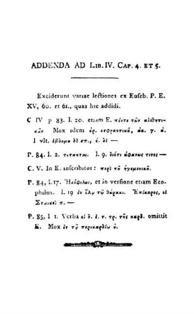 Addenda Ad Lib. IV. Cap. 4. Et 5.