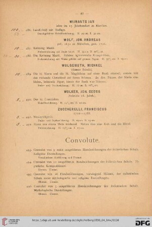 Convolute (Nr. 493-507)