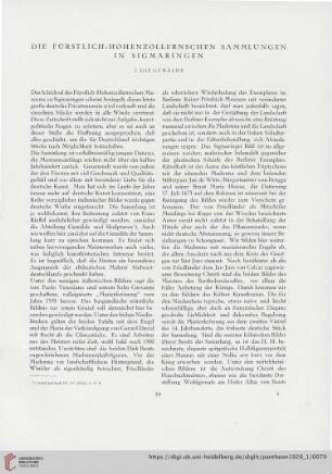 Die Fürstlich-Hohenzollernschen Sammlungen in Sigmaringen
