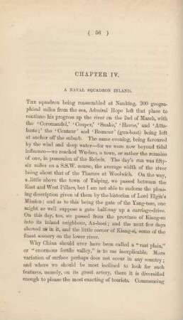 Chapter IV. A naval squadron inland