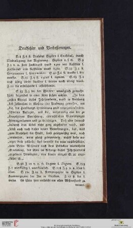Druckfehler und Verbesserungen