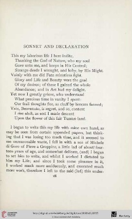 Sonnet and Declaration