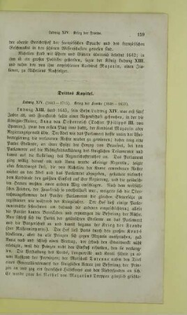 Drittes Kapitel. Ludwig XIV. (1643-1715). Krieg der Fronde (1648-1653)