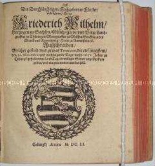 Steuerverordnung für das Herzogtum Sachsen-Altenburg