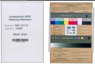 Entnazifizierung Erich Werth , geb. 26.04.1897 (Schmied)
