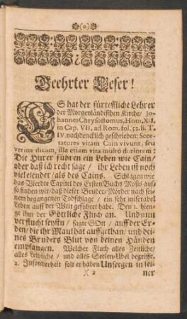 Geehrter Leser!