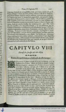 Capitulo VIII. Dicense los sucessos del año 1679.