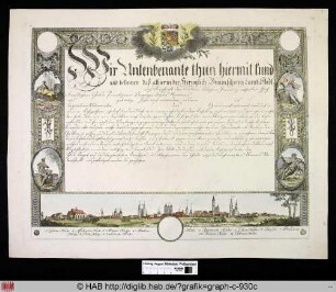 Urkunde der Stadt Braunschweig