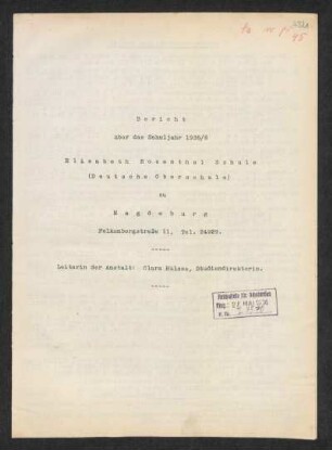 1935/36: Bericht ... - 1935/36