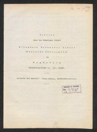1935/36: Bericht ... - 1935/36
