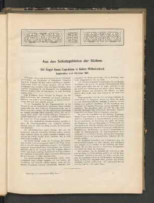 Die Gogol-Ramu-Expedition in Kaiser-Wilhelmsland.