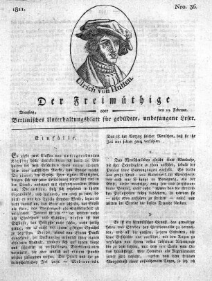 Nro. 36, Dienstag, den 19. Februar 1811